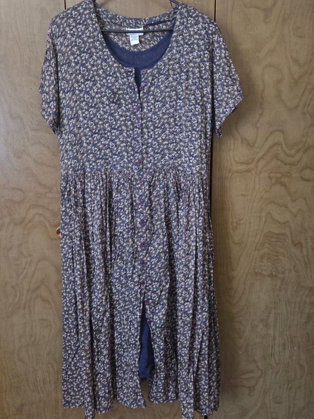Vintage Floral Cottage Core Plus size Lightweight Maxi Dress